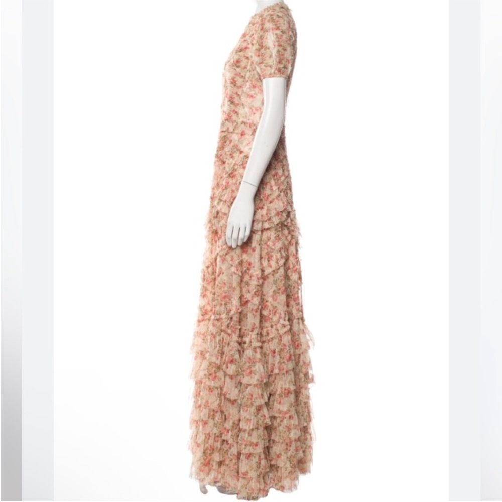Mac Duggal Pink Floral Dress like new size 8 - Picture 3 of 8
